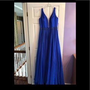 Beautiful Sherri Hill royal blue gown
